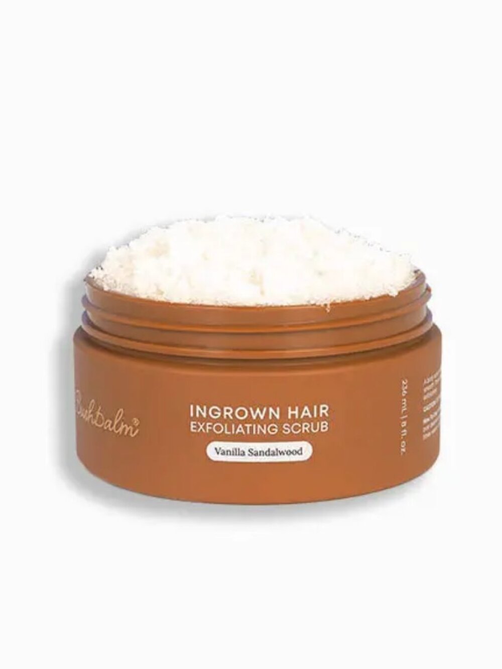 BUSHBALM Ingrown Hair Exfoliating Scrub 8 oz, Full Size
